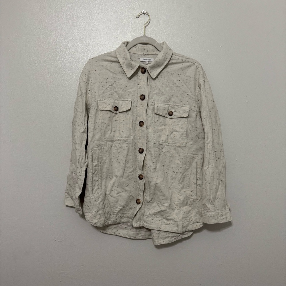 Madewell Cream Button-Up Shirt